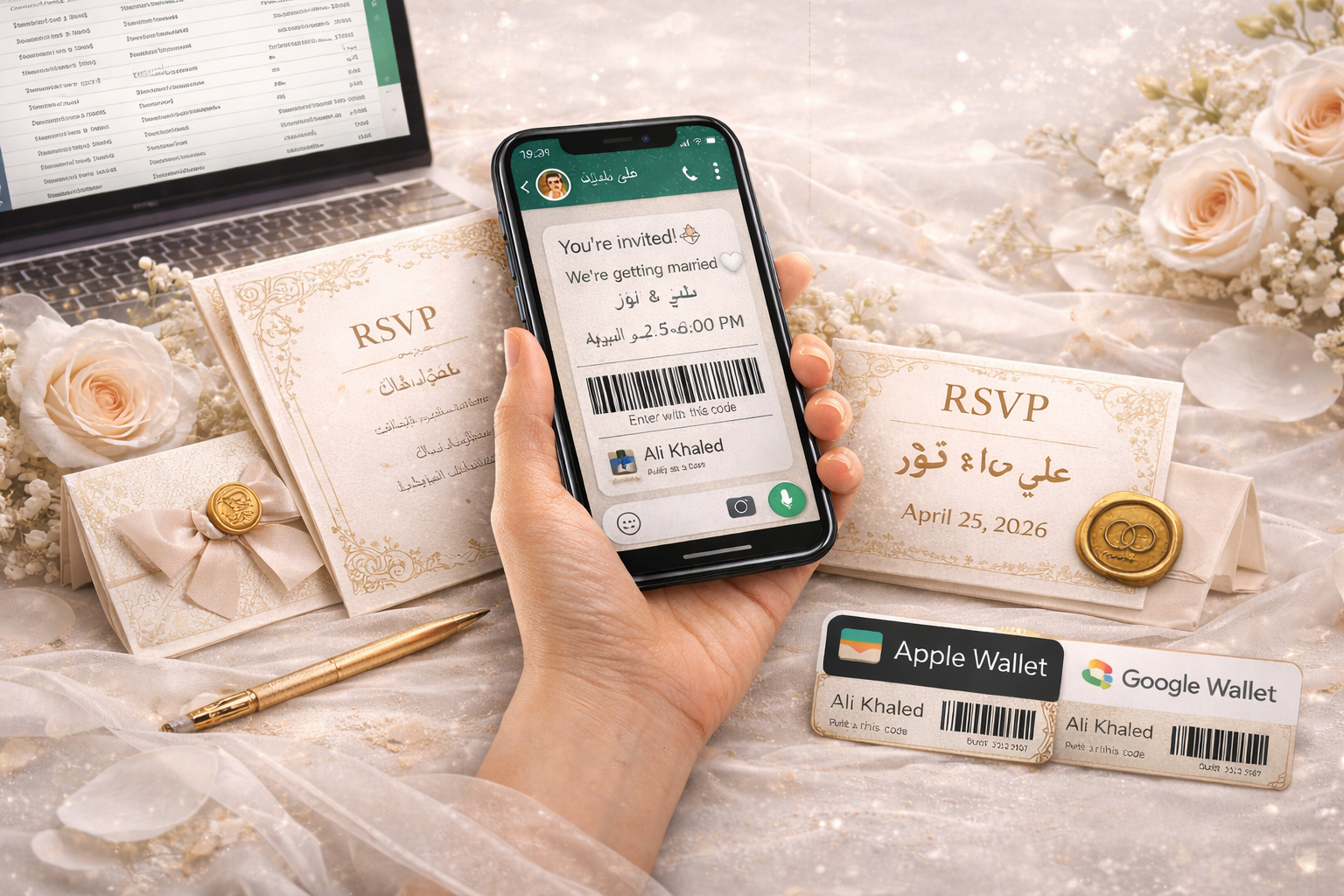 دعوة إلكترونية للزفاف: الدليل الشامل لإنشاء دعوة زواج رقمية احترافية